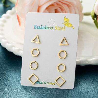 304 Stainless Steel Earrings Sets