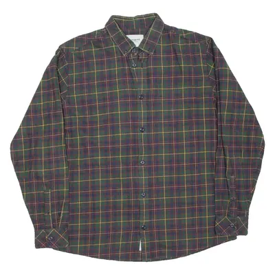 CARHARTT Mens Shirt Green Check Long Sleeve L