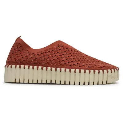 Ilse Jacobsen Tulip 3373 Textile Women's Slip On Shoes - Light Brick - Size:US 7 Women