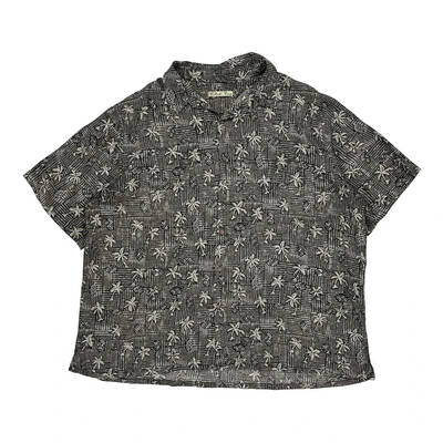 Batik Bay Hawaiian Shirt - 2XL Black Cotton