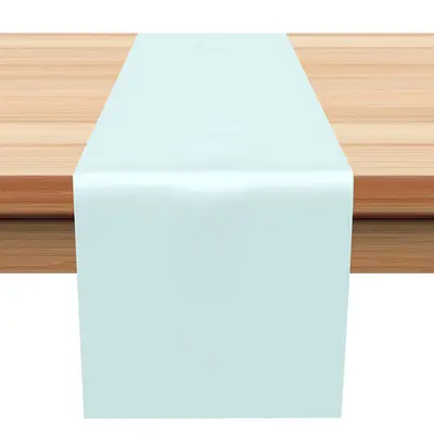 Fresh Mint Green Solid Table Runner For Dining Room - Aperturee