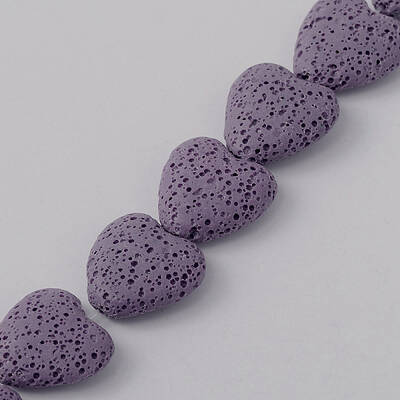 Dyed Natural Lava Rock Bead Strands