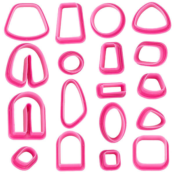 1 Set Plastic Clay Molds