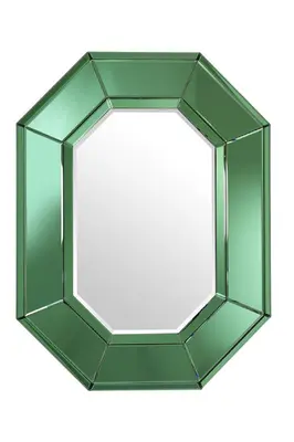 Green Octagonal Glass Mirror | Eichholtz Le Sereno