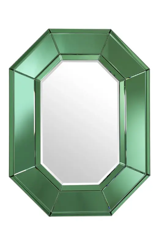Green Octagonal Glass Mirror | Eichholtz Le Sereno