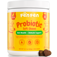 PENPEN Probiotics for Dogs, 180 soft chews,Dogs Probiotics for Digestive Health, Multi-Probiotic and Enzyme Blend Promote Gut...