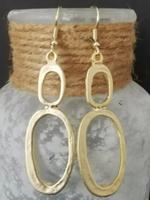 Hollow Out Oval Design Dangle Earrings, Fashionable Jewelry for Women for Party, Daily Clothing Decor, Trendy All-match & Exq...