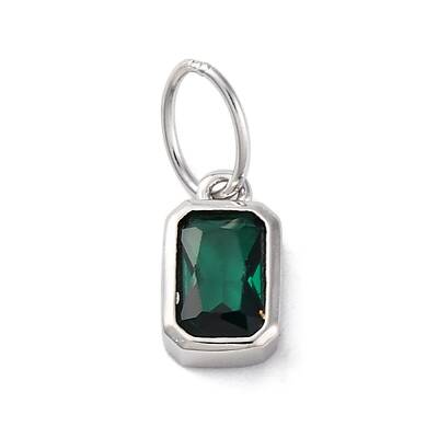 925 Sterling Silver Cubic Zirconia Charms