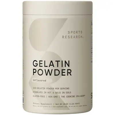 Sports Research Gelatin Collagen Cooking Powder - Sourced from Pasture Raised Cows | For Cooking and Baking - Certified Keto ...