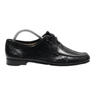 FRANCO FONTANA Derby Shoes Black Leather Womens UK 10
