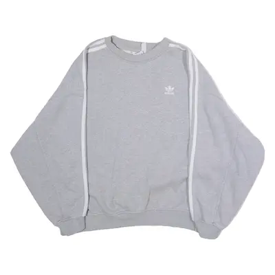 ADIDAS ORIGINALS Womens Sweatshirt Grey Crew Neck UK 10