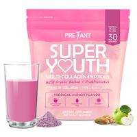 2025 PRETANT Super Youth Collagen Peptides+ Probiotics, Apple Cider Vinegar, HyaluronicAcid, Baobab Fiber & Vitamin C,Skin, H...