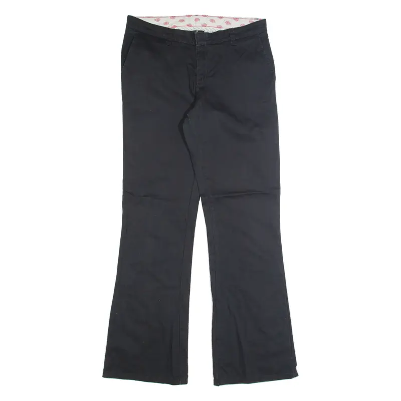 DICKIES Womens Trousers Black Regular Bootcut W32 L32