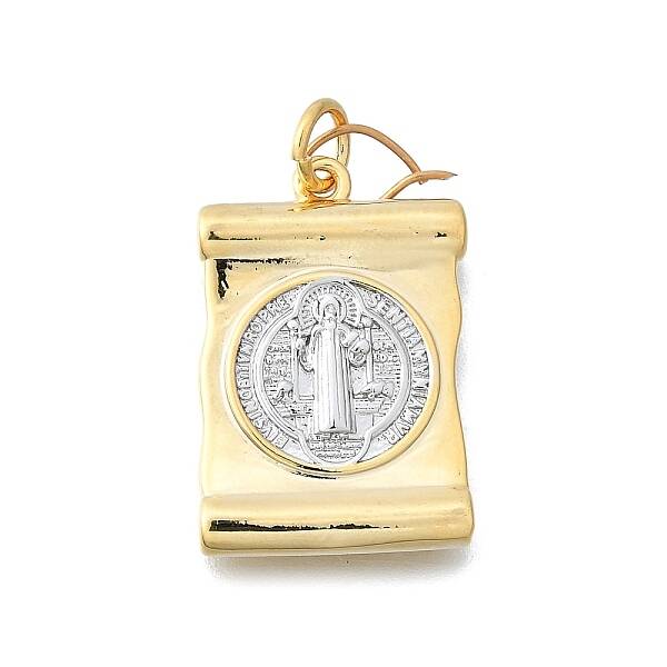 Brass Saint Benedict Medal Pendants