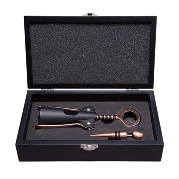 6 Promotional Sonoma Two-Piece Wine Set - Wooden Box & Copper ...