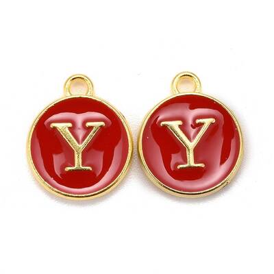 Golden Plated Alloy Enamel Charms