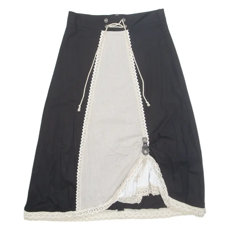 STOCKERPOINT Womens A-Line Skirt Black Long L