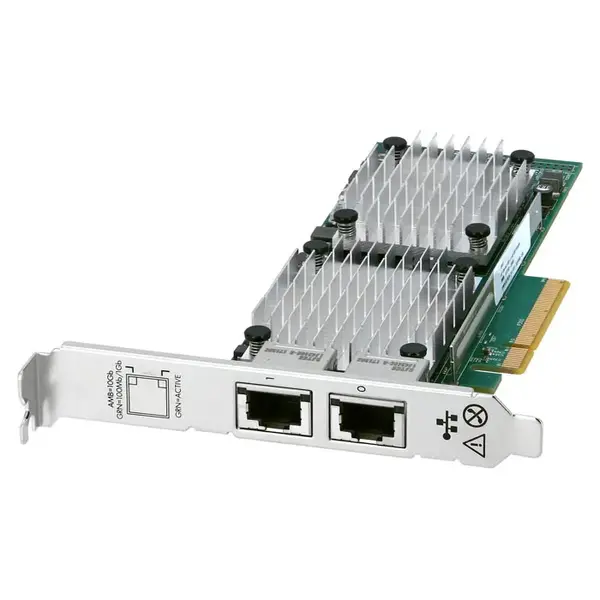 656594-001 HP 2 x RJ45 Ports 10Gb/s 10GBase-T PCI-Express 2.0 X8 530T Network Ethernet Adapter