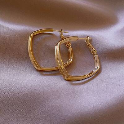 Alloy Hoop Earrings for Women