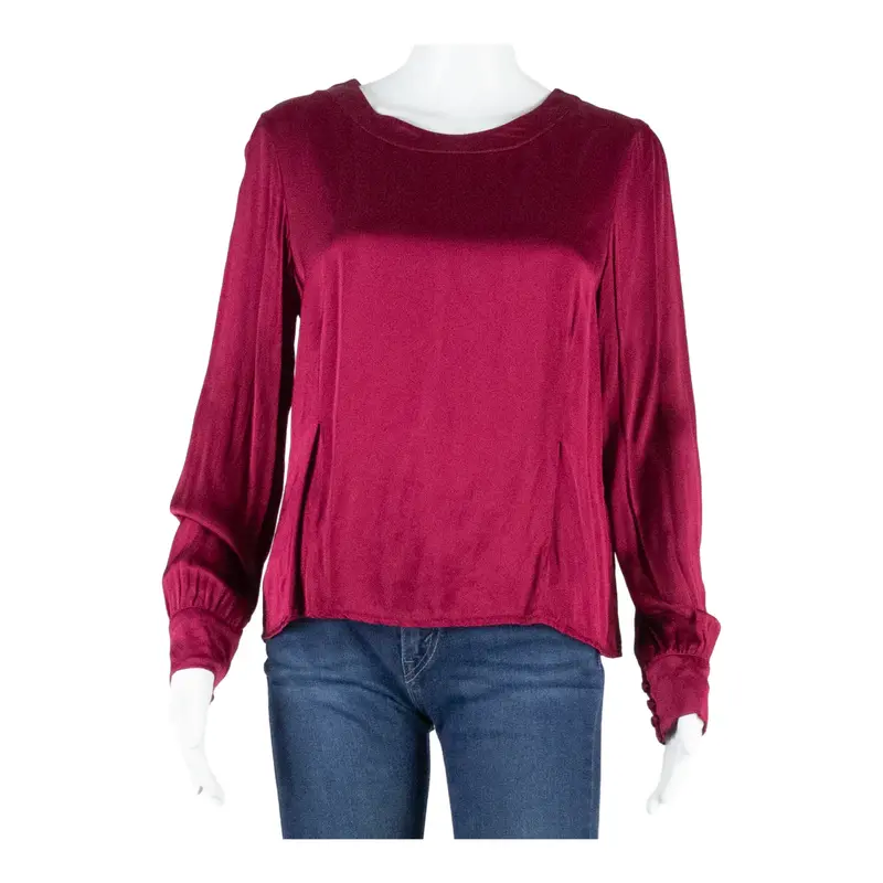 Womens Top Purple Long Sleeve S