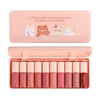 Mirror Finish Lip Gloss Set, 10pcs/set Long Lasting Moisturizing Lip Glaze, Glossy Lip Glaze Stick, Plumping Liquid Lipstick ...