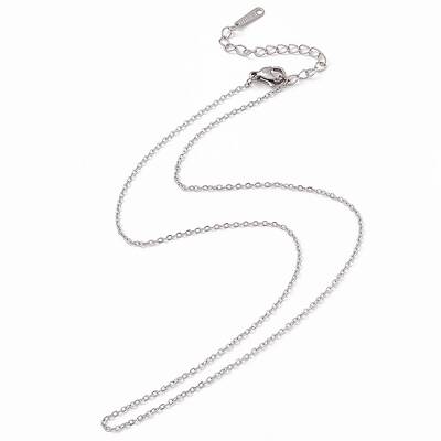 Non-Tarnish 304 Stainless Steel Cable Chain Necklace for Men Women