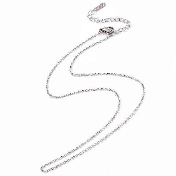Non-Tarnish 304 Stainless Steel Cable Chain Necklace for Men Women
