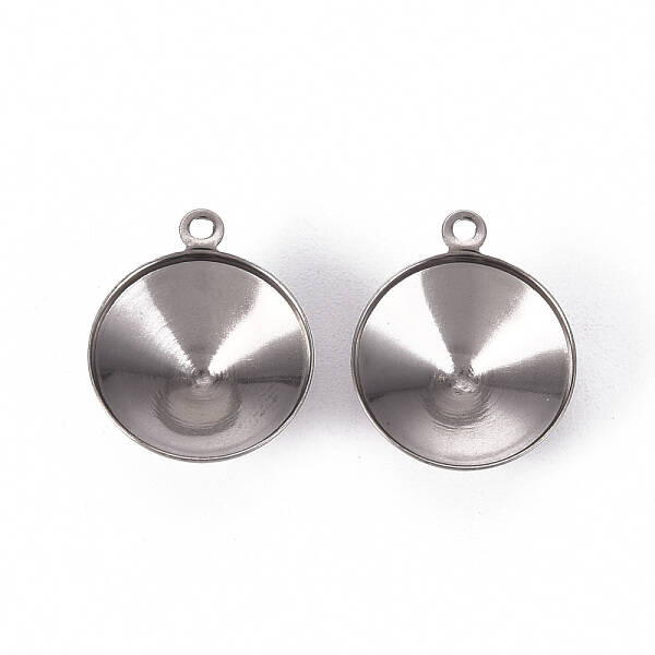 Tarnish Resistant 201 Stainless Steel Pendant Rhinestone Settings