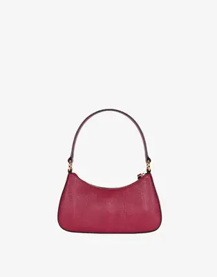 Luxe Mini Shoulder Bag | Color: Bright Red Croco