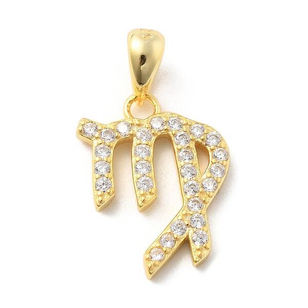 925 Sterling Sliver Micro Pave Clear Cubic Zirconia Pendants