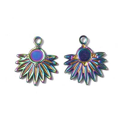 Ion Plating(IP) 304 Stainless Steel Pendant Cabochon Settings