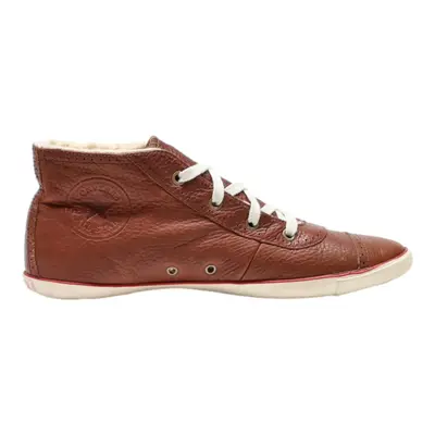 CONVERSE High Top Trainers Brown Leather Womens UK 7.5