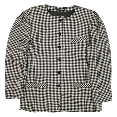 SMARTI Blazer Jacket White Check Womens M