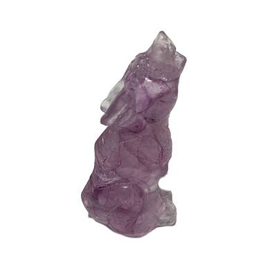 Resin Wolf Display Decoration