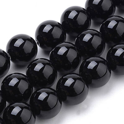 Natural Obsidian Beads Strands