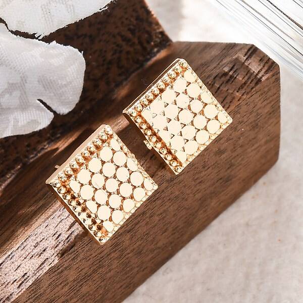 Brass Stud Earrings