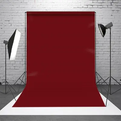 Solid Rust Red Portrait Photo Booth Backdrop For Studio - Aperturee