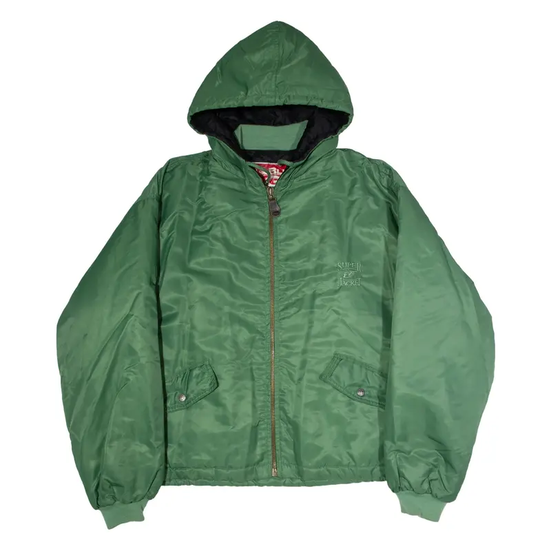 THE BLUE AGE Super Mens Jacket Green Hooded L