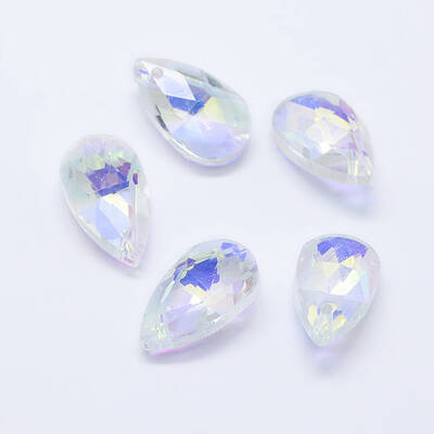 Faceted Glass Pendants