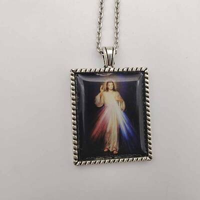 Square pendant DIY necklace pendant geometric jewelry accessories alloy gold-plated pendant