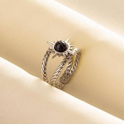 304 Stainless Steel Sun Cuff Rings