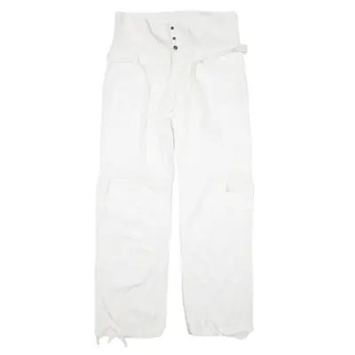 YES OR NO Cargo Trousers White Relaxed Straight Womens W34 L31