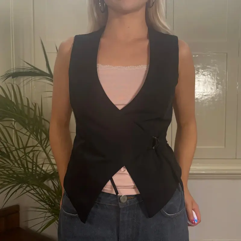 Extyn Waistcoat - Medium Black Polyester