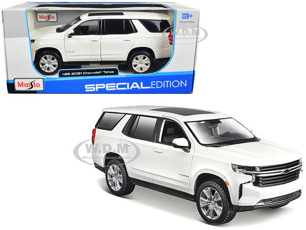 2021 Chevrolet Tahoe White with Sunroof \