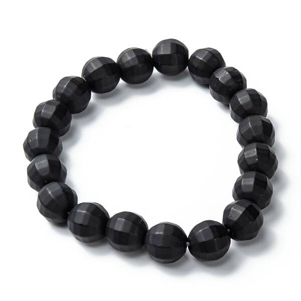 Frosted Glass Beads Stretch Bracelets