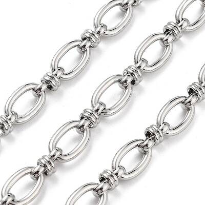 Rack Plating Brass Oval Link Chains