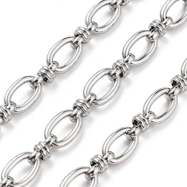 Rack Plating Brass Oval Link Chains