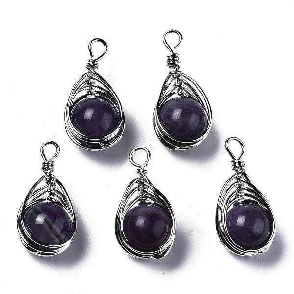 Natural Amethyst Pendants