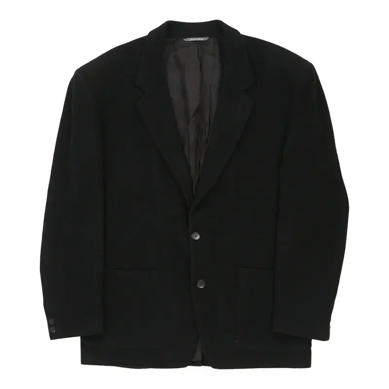 Byblos Blazer - Large Black Wool Blend