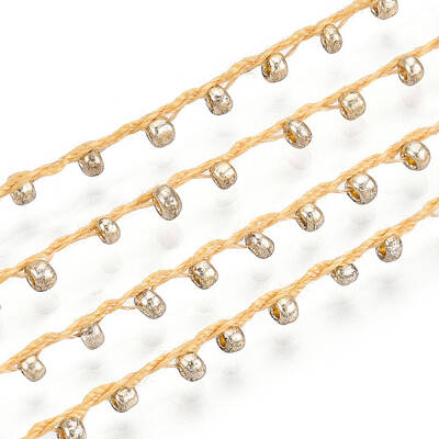 Plated Seed Beads Cords